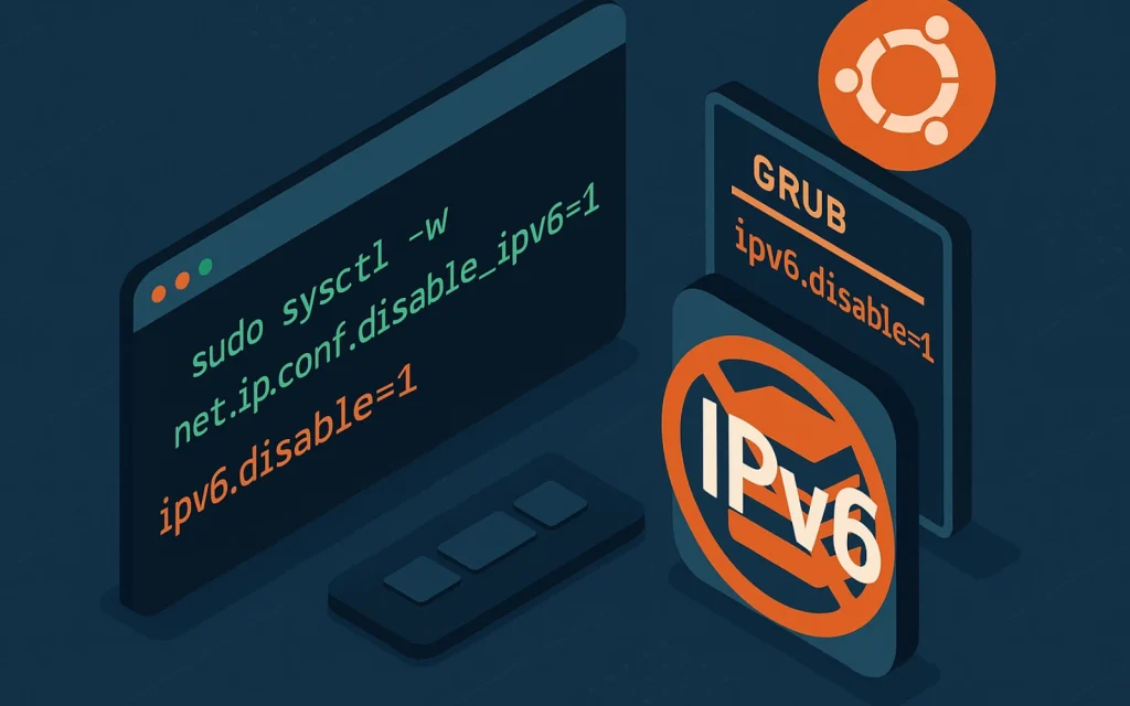 غیرفعال‌سازی IPv6 در Ubuntu