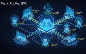 ایجاد Static Route در مجازی‌ ساز VMware ESXi